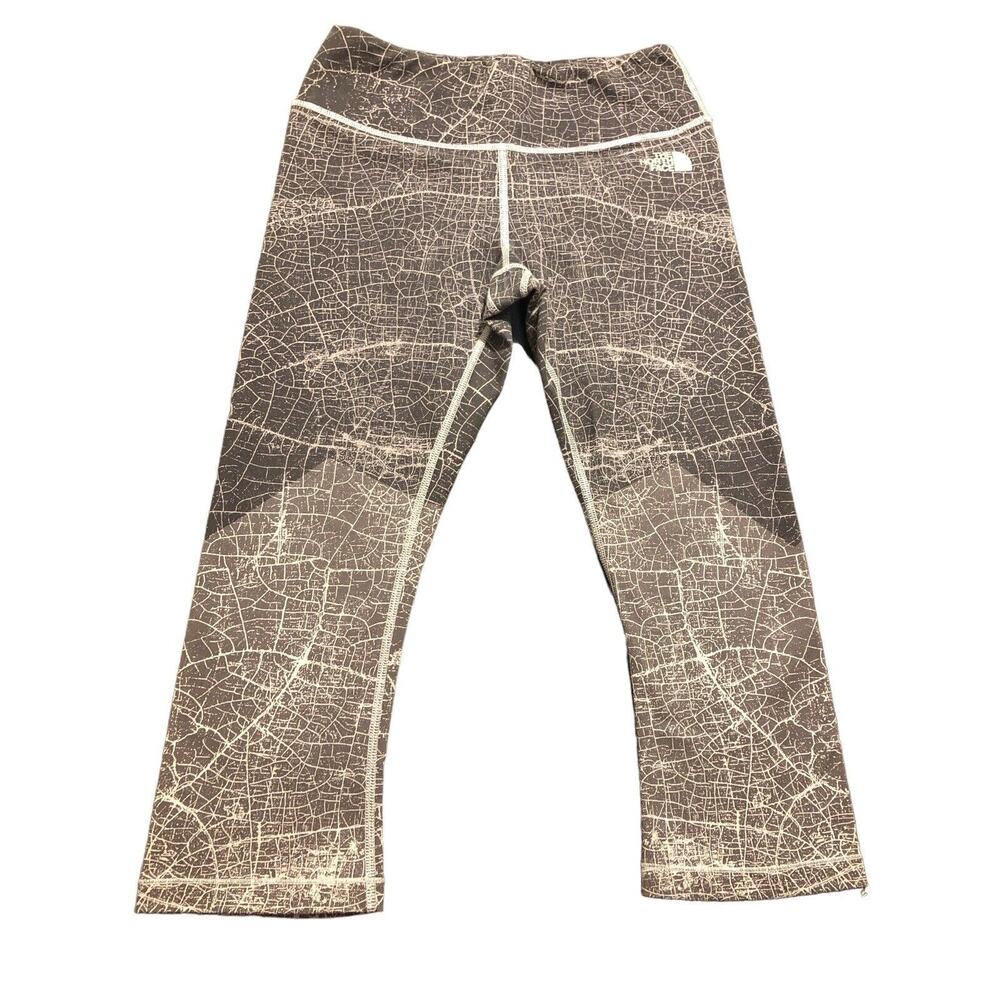 THE NORTH FACE Black White‎ Dotted Abstract Print Leggings Size SP